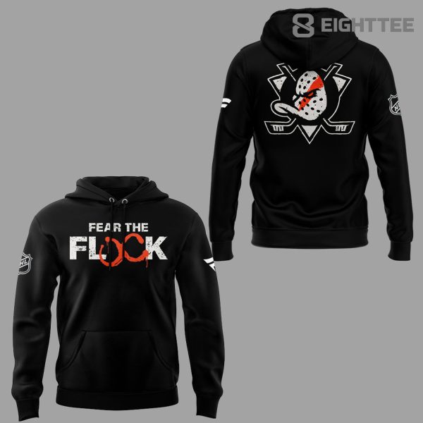 Alternative view of Anaheim Ducks Fear The Flock 2026 Stanley Cup Playoffs Hoodie