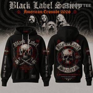 Black Label Society 2026 Tour 3D Graphic Pullover Hoodie