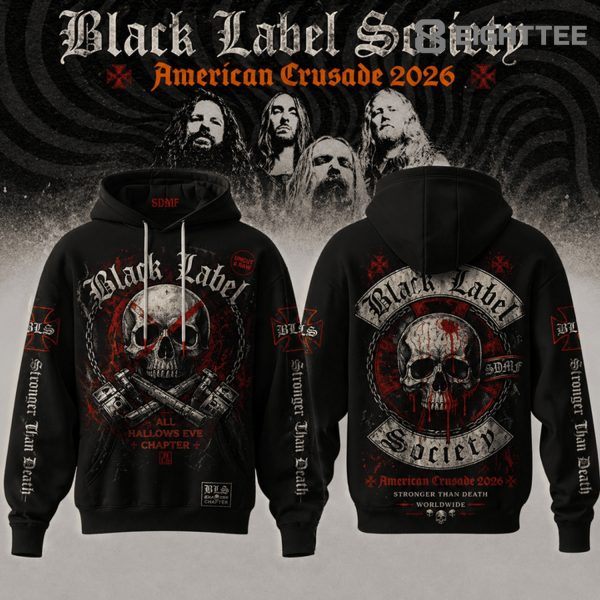Black Label Society 2026 Tour 3D Graphic Pullover Hoodie