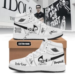 Yungblud Idols The World Tour 2026 Limited Edition AJ1 White Sneakers