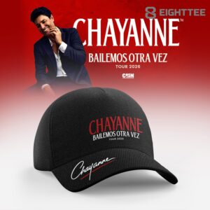 Chayanne Bailemos Otra Vez Tour 2026 Adjustable Cap by Eighttee.com Chayanne Bailemos Otra Vez Tour 2026 Adjustable Cap