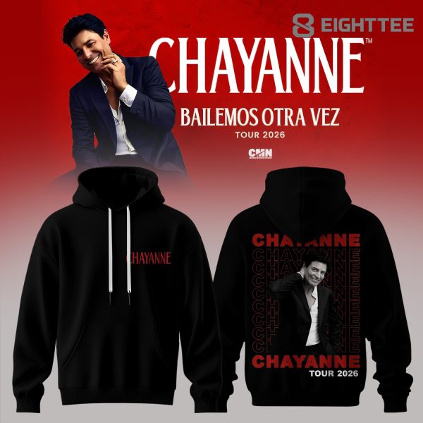 Chayanne Bailemos Otra Vez Tour 2026 Black Pullover Hoodie