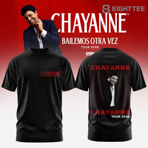 Chayanne Bailemos Otra Vez Tour 2026 Classic Black Concert T-Shirt