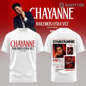 Chayanne Bailemos Otra Vez Tour 2026 White Concert Tee V2 by Eighttee.com Chayanne Bailemos Otra Vez Tour 2026 White Concert Tee V2