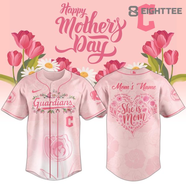 Cleveland Guardians Happy Mother’s Day 2026 Personalized Jersey