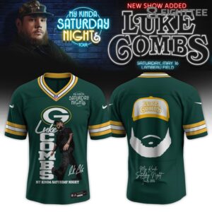 Green Bay Packers x Luke Combs My Kinda Saturday Night Tour 2026 Baseball Jersey