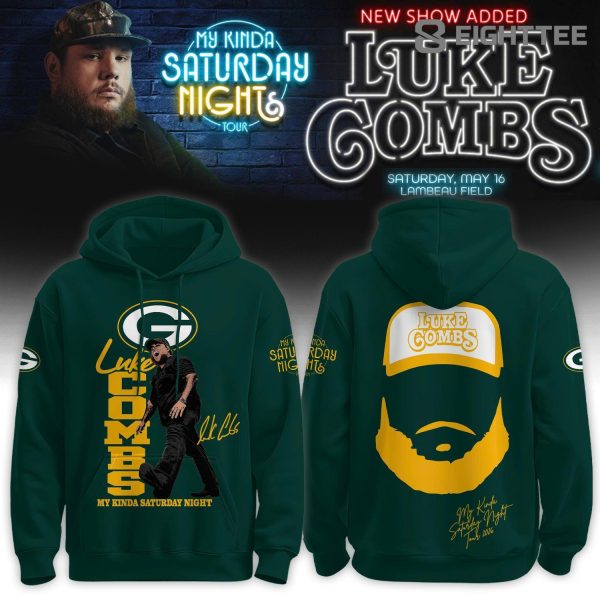 Green Bay Packers x Luke Combs My Kinda Saturday Night Tour 2026 Hoodie V2