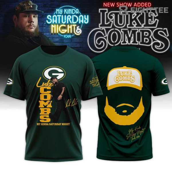 Green Bay Packers x Luke Combs My Kinda Saturday Night Tour 2026 T-Shirt