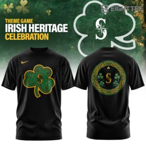 Irish Heritage Night x Seattle Mariners Mlb 2026 Edition Tee by Eighttee.com Irish Heritage Night x Seattle Mariners Mlb 2026 Edition Tee