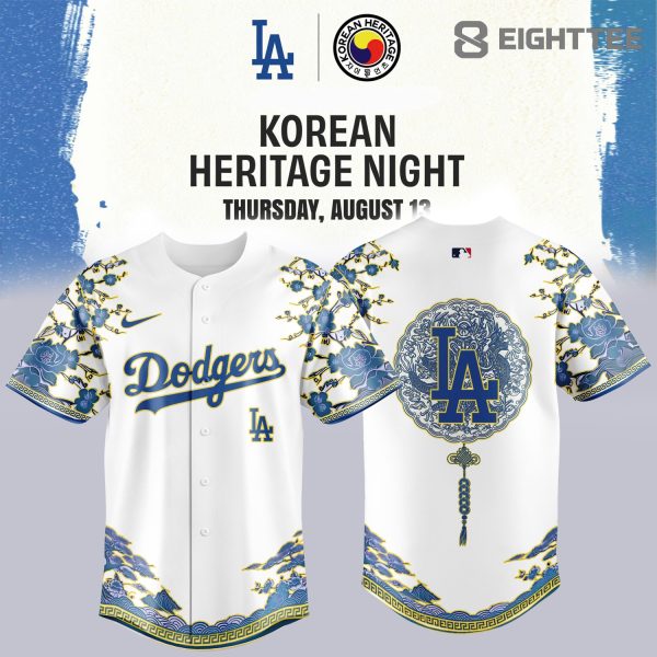 Korean Heritage Night x Los Angeles Dodgers Mlb 2026 Edition Jersey