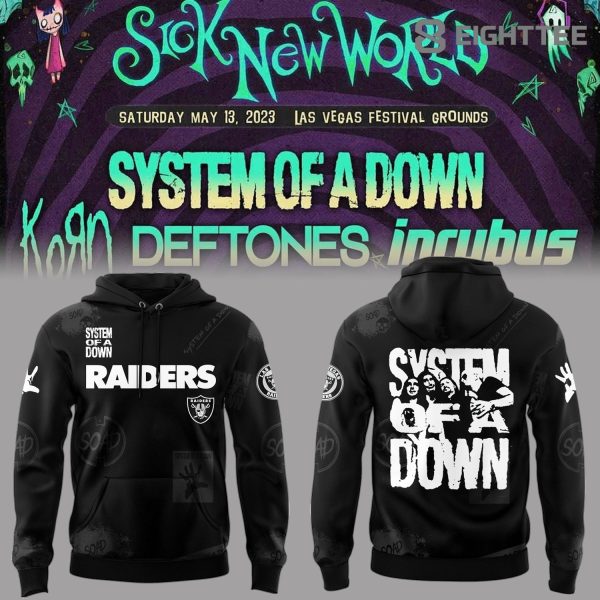 Limited Edition Sick New World SOAD x Raiders Hoodie