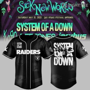 Limited Editon Sick New World SOAD x Raiders Jersey