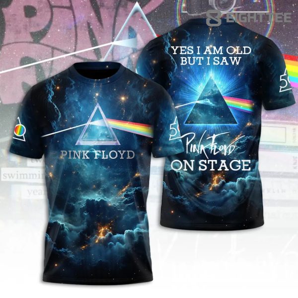 Liquid Blue Pink Floyd Dark Side Space 3D Tshirt