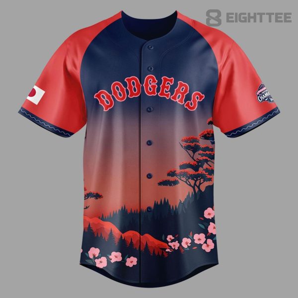Alternative view of Los Angeles Dodgers 2026 Japanese Heritage Night Jersey