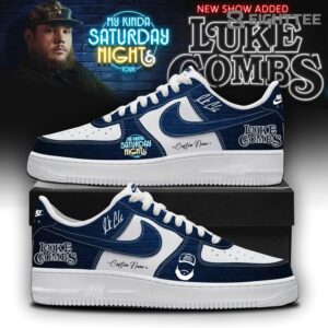 Luke Combs ”My Kinda Saturday Night Tour 2026” Limited Edition Blue AF1 Sneakers