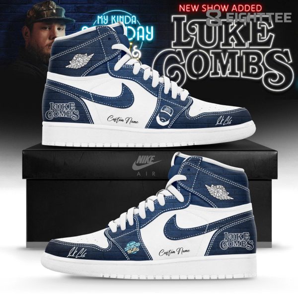 Luke Combs ”My Kinda Saturday Night Tour 2026” Limited Edition Blue AJ1 Sneaker