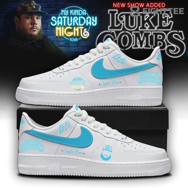 Luke Combs ”My Kinda Saturday Night Tour 2026” Limited Edition White AF1 Sneakers