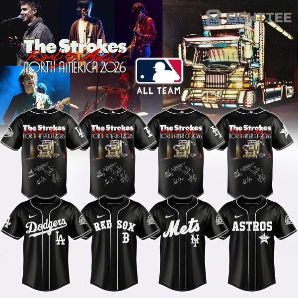 MLB All Teams X The Strokes ”Reality Awaits North America 2026” Limited Edition Signature - Jersey 1