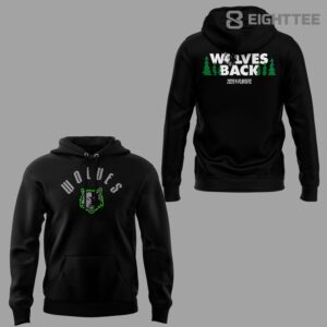 Minnesota Timberwolves 2026 Playoffs Wolves Back Hoodie by Eighttee.com Minnesota Timberwolves 2026 Playoffs Wolves Back🐺🏀 Hoodie