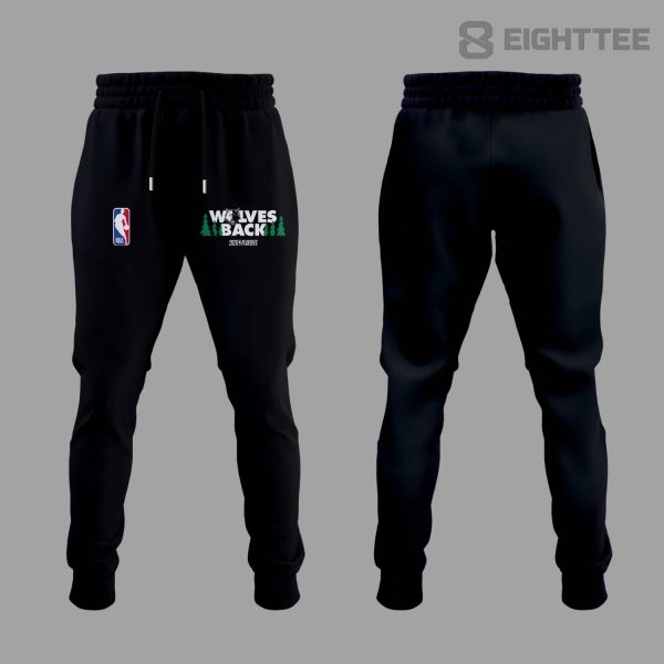 Alternative view of Minnesota Timberwolves "Twin Turbos" playoff 🐺🏀 Hoodie