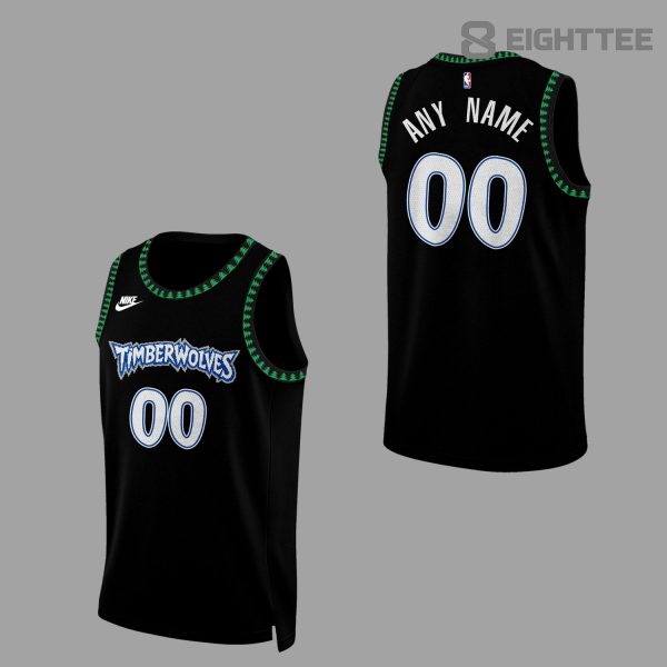 Alternative view of Minnesota Timberwolves and Toronto Raptors Paint Night Custom Jersey