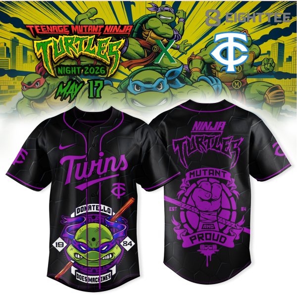 Minnesota Twins MLB x Teenage Mutant Ninja Turtles 2026 Donatello Limited Jersey