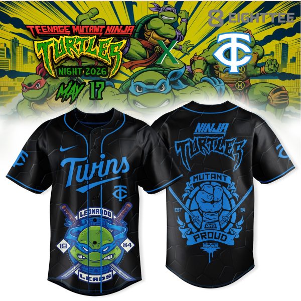 Minnesota Twins MLB x Teenage Mutant Ninja Turtles 2026 Leonardo Limited Jersey