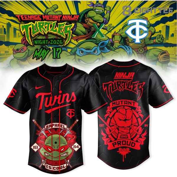 Minnesota Twins MLB x Teenage Mutant Ninja Turtles 2026 Raphael Limited Jersey