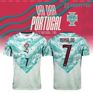 Portugal Soccer Team CR7 World Cup 2026 Away Jersey by Eighttee.com Portugal Soccer Team CR7 World Cup 2026 Away Jersey