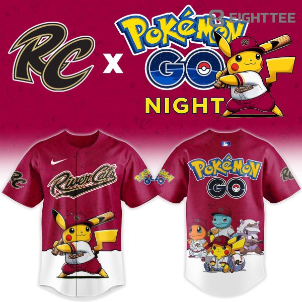 Alternative view of Sacramento River Cats Pokemon GO Night Limited Jersey