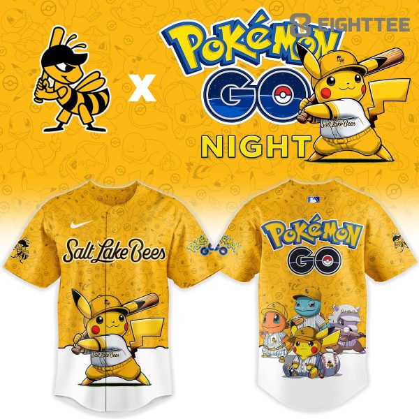 Alternative view of Salt Lake Bees Pokemon GO Night Limited Jersey