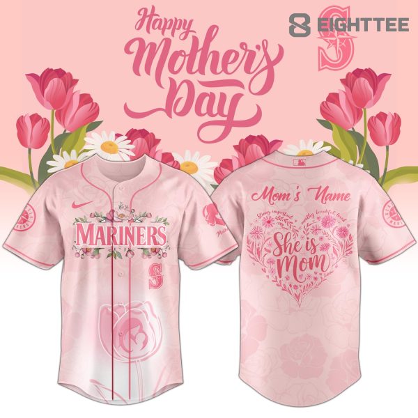Seattle Mariners Happy Mother’s Day 2026 Personalized Jersey