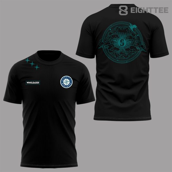 Alternative view of Seattle Mariners x Fourth Wing 2026  ⚾🐉 Shirt