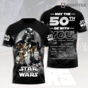 Star Wars 50th Anniversary Limited Edition 3D TShirt by Eighttee.com Star Wars 50th Anniversary Limited Edition 3D T-Shirt