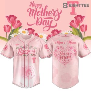 Texas Rangers Happy Mother’s Day 2026 Personalized Jersey
