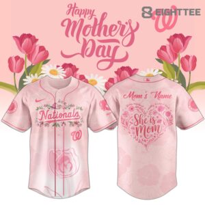Washington Nationals Happy Mother’s Day 2026 Personalized Jersey