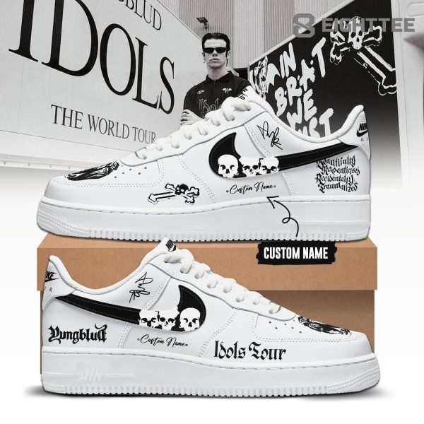 YBD Idols The World Tour 2026 Limited Edition AF1 White Sneakers