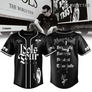 Yungblud Idols The World Tour 2026 Limited Edition Black Jersey