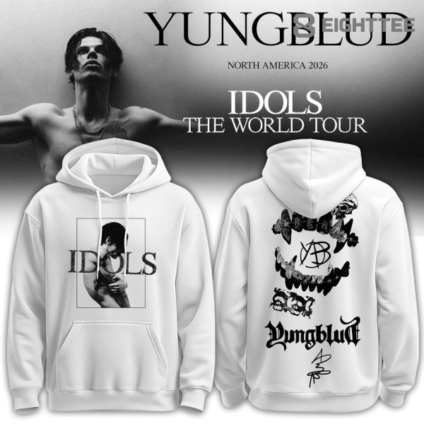 Yungblud - Idols World Tour 2026 Limited Edition White Hoodie