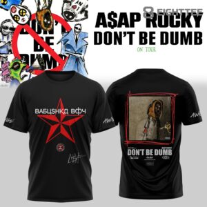 ASAP Rocky Don't Be Dumb World Tour 2026 Limited Edition Signature - Tshirt V3