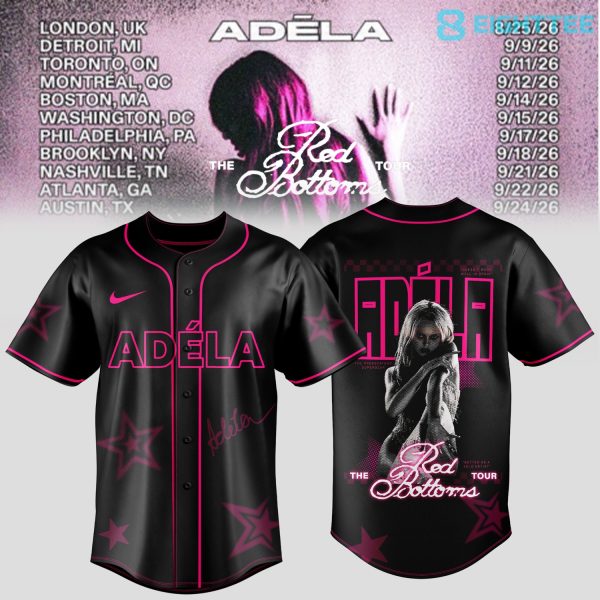 Adéla The Red Bottoms Tour 2026 Baseball Jersey