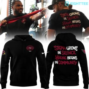 Arizona Cardinals Black Tackling Mental Heath Limited Edition Hoodie