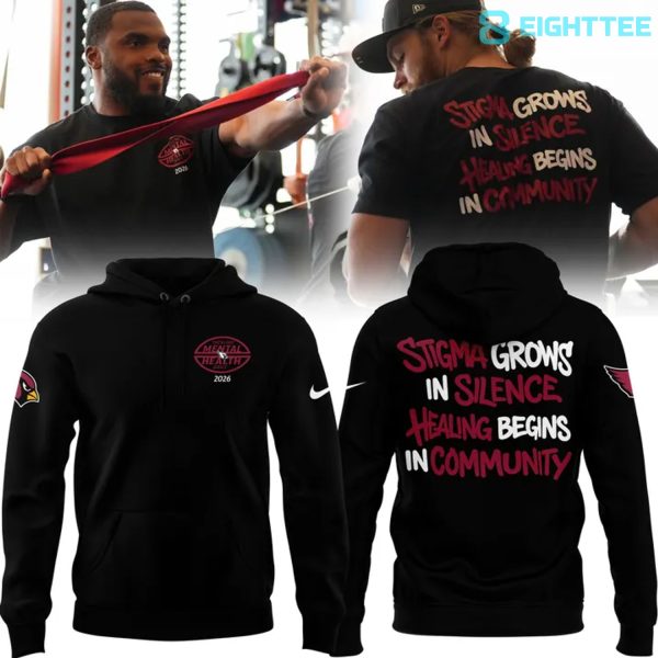 Arizona Cardinals Black Tackling Mental Heath Limited Edition Hoodie