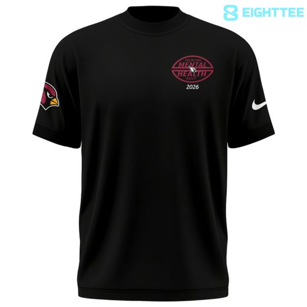 Alternative view of Arizona Cardinals Black Tackling Mental Heath Limited Edition Shirt