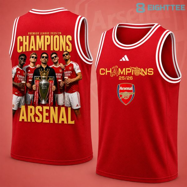 Arsenal Premium Premier League Champions 2025/26 Tank Top Jersey