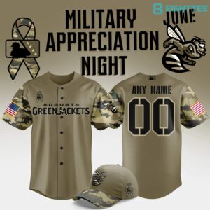Augusta GreenJackets 2025 Military Tribute Limited Baseball Jersey