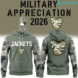 Augusta GreenJackets Military Night Tribute 2026 Hoodie Edition by Eighttee.com Augusta GreenJackets Military Night Tribute 2026 Hoodie Edition