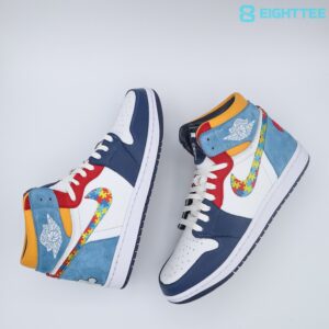 Autism Awareness Air Jordan 1 Shoes High AJD