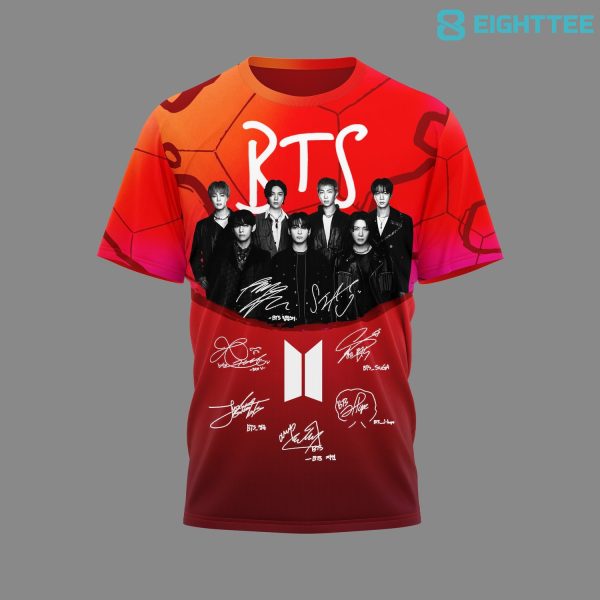 Alternative view of BTS FIFA World Cup 2026 Final Halftime Show 3D Shirt