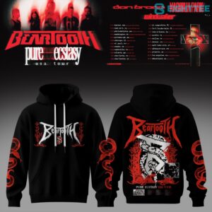 Beartooth Pure Ecstasy Tour 2026 Hoodie V2 by Eighttee.com Beartooth Pure Ecstasy Tour 2026 Hoodie V2